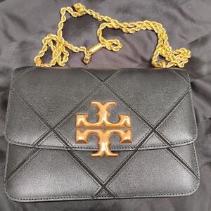 Tory Burch Black Leather Crossbody Bag